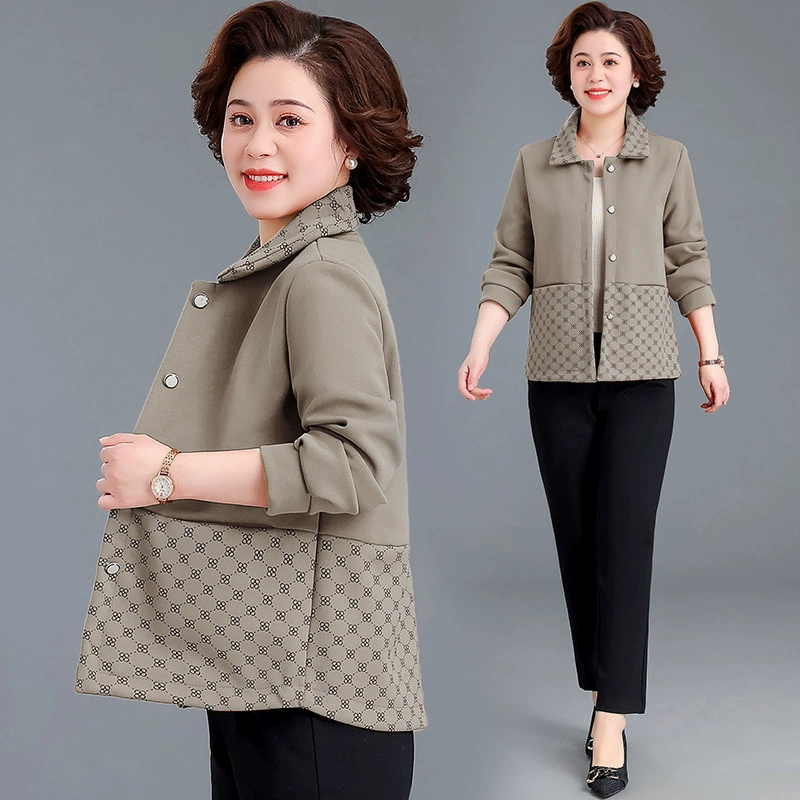Spring jacket, 50 years, 2023 collection, for middle age, western style