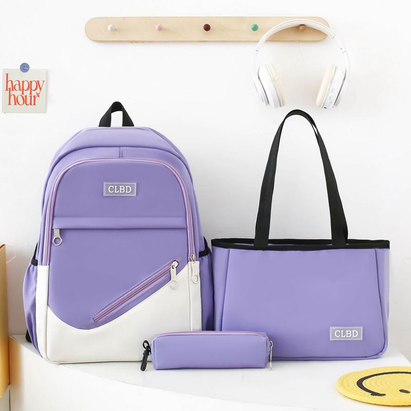 Nueva mochila escolar para mujeres de gran capacidad estudiantes de primaria 3456 grados mochila para estudiantes de secundaria secundaria del campus mochila portátil para hombres