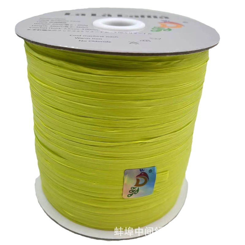 Nuevo gran rollo de algodón Lafite hierba artificial de algodón hierba lavado bolsa de ganchillo hecho a mano primavera y verano sombrero exportación al por mayor