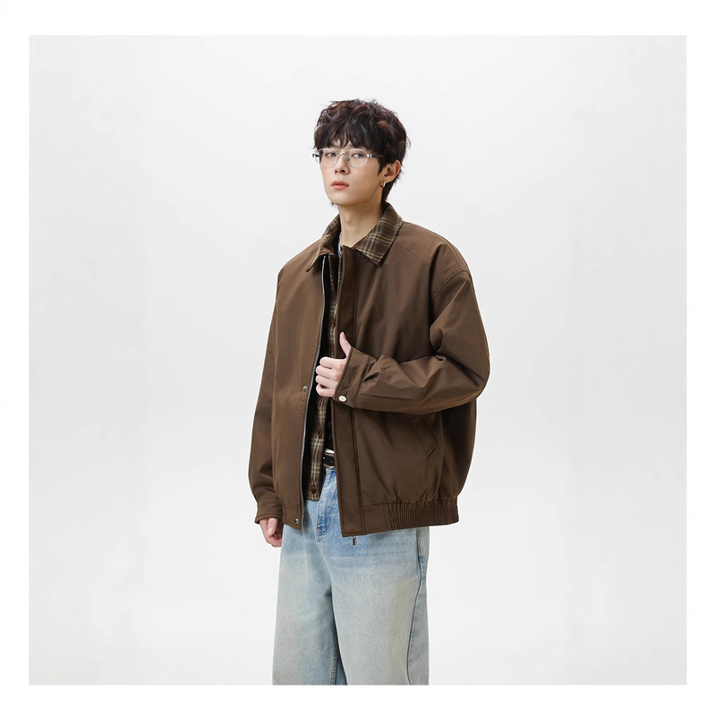 Eon Modish 25冬季New实拍美式复古假两件棉服外套|undefined