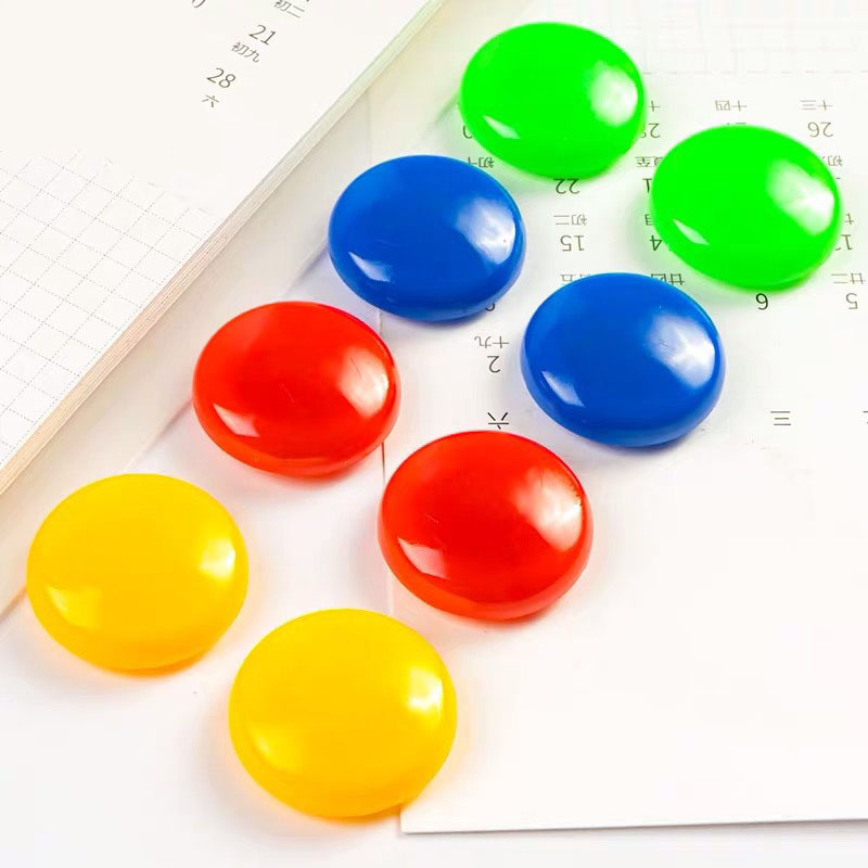 Suministros de oficina, imanes redondos para pizarra blanca, fuertes y coloridos, partículas magnéticas pequeñas, cuentas magnéticas, material didáctico al por mayor