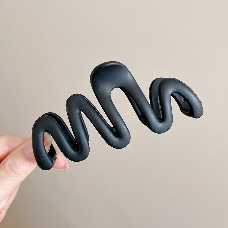 Accesorios para el cabello de pinza de tiburón de acrílico grande de Corea, clip de agarre para el cabello de disco simple, tocado de horquilla de cabeza femenina al por mayor