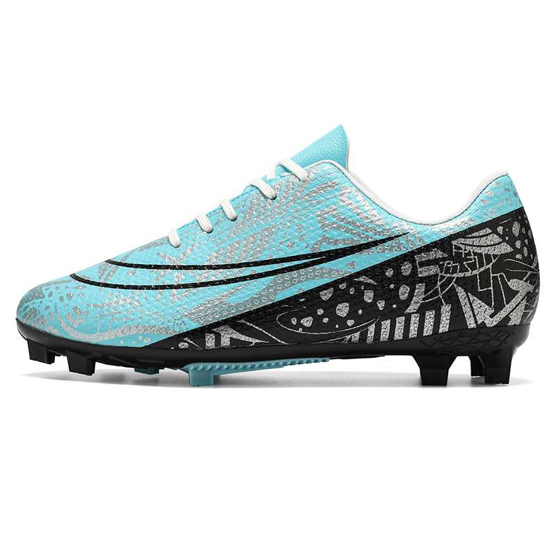 Nuevos zapatos de fútbol transfronterizos de la Copa del Mundo AG de clavos largos de entrenamiento de entrenamiento de estudiantes de competencia baja para hombres TF zapatos de fútbol deportivos de clavos