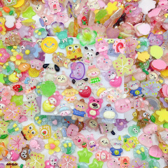 アニメの混合型氷透樹脂部品卸売りヘアピンケースdiyクリームゴム材料アクセサリー部品