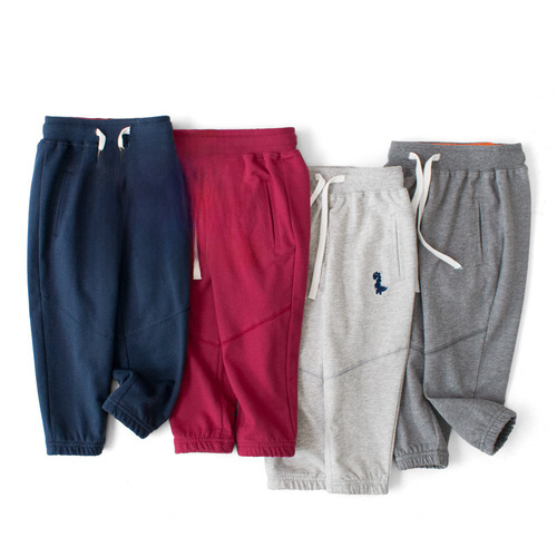  Spring and Autumn New Boys' Sports Pants for Children, Long Pants, Wholesale Dinosaur Trousers, Dropshipping One Piece