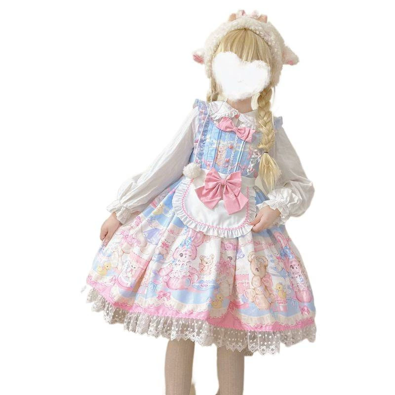 Милый дизайн slip-д dress, стиль лолита, (Физика), Lolita Jsk