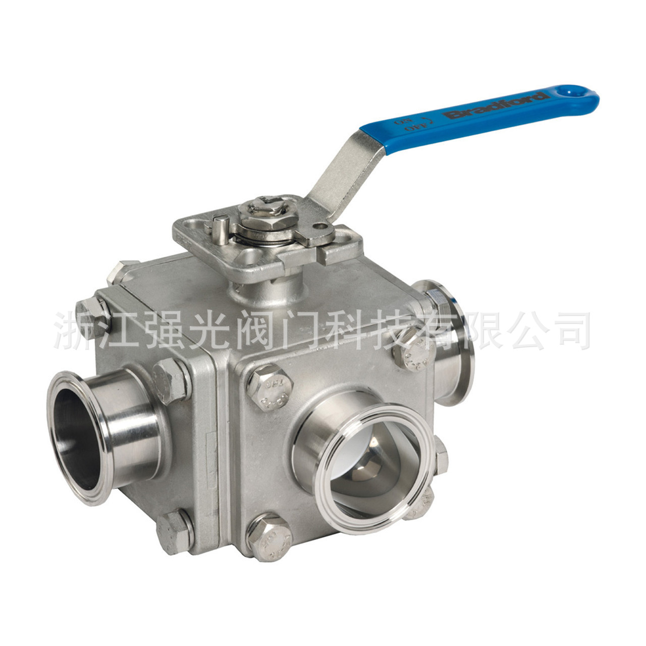 卫生级食品级不锈钢方法兰快装卡箍球阀，快装焊接法兰,304/316L