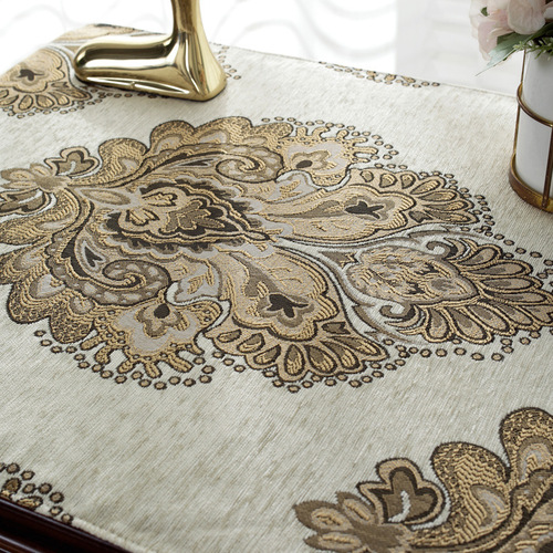 美式奢华床头柜盖巾欧式床头柜盖布防尘罩套边柜鞋柜多用巾布艺