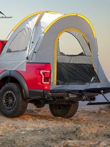 Cross-Border Pickup Truck Tailgate Tent for Outdoor Camping, Rainproof and Sunproof Car Tent, Fishing Camping Quick-Open Portable Tent