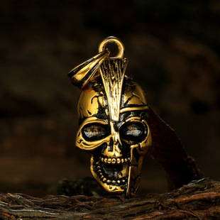 European and American skull necklace for men stainless steel ghost head pendant punk street trend necklace