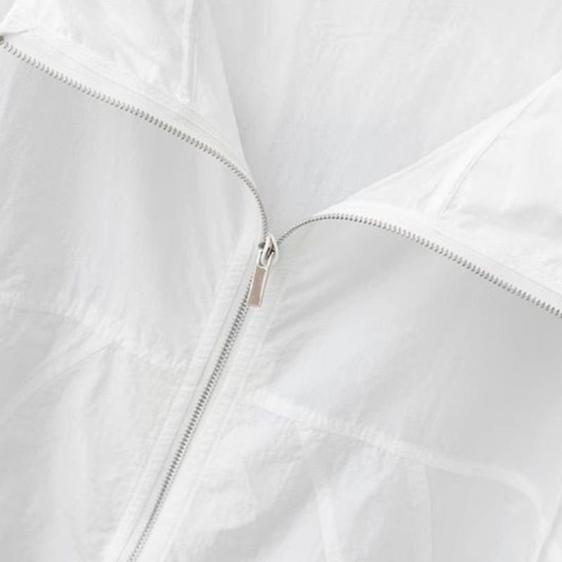 2025 フード付き日焼け止めジャケットルーズ夏の新しい屋外薄型 UV 通気性トップ軽量アウターウェア|undefined