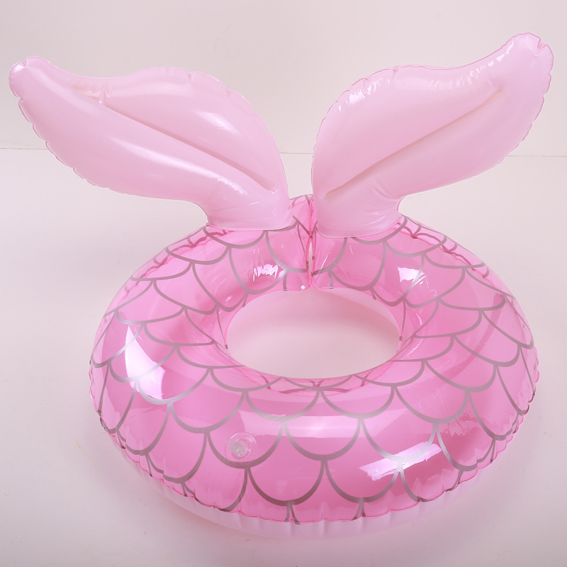 芭夏 網紅寶寶ins美人魚開叉遊泳圈 兒童加厚充氣腋下泳圈2-8歲
