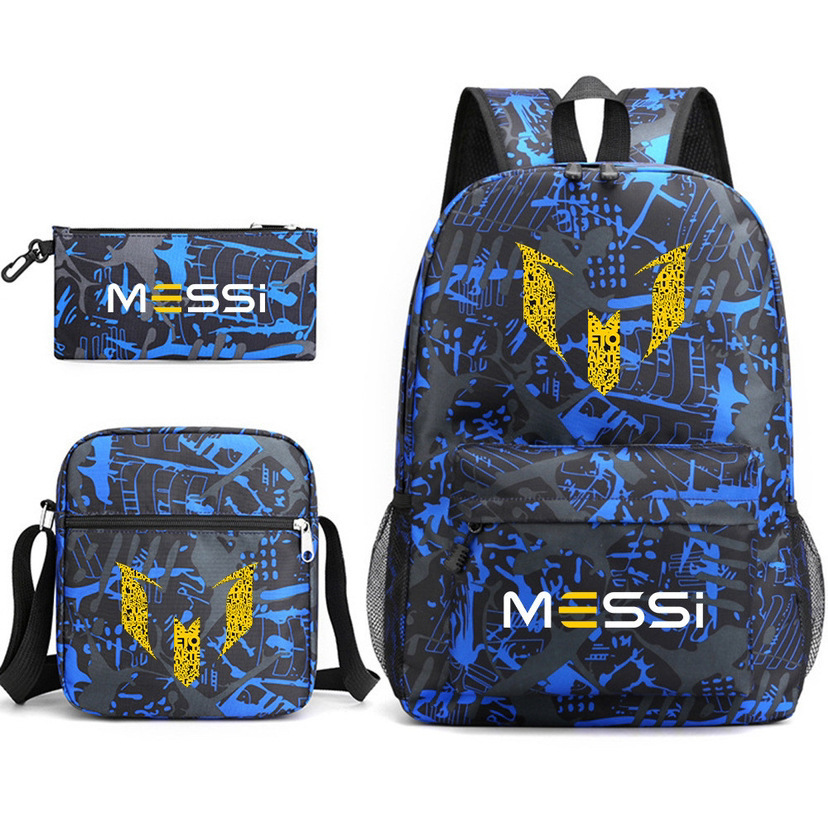 Mochila de tres piezas, mochila para hombres y mujeres, mochila a prueba de salpicaduras [una también es precio al por mayor] mochila de espalda protectora