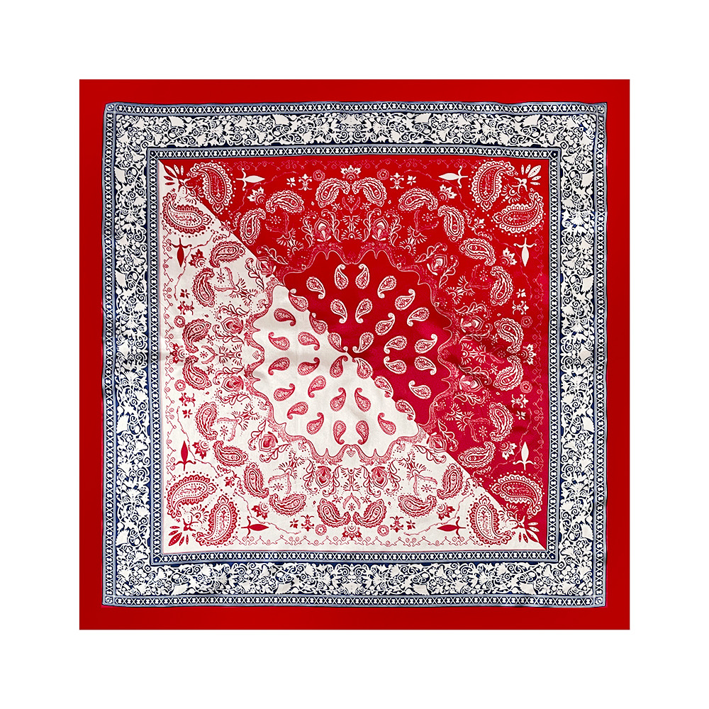 Women's Classic Silk Scarf Hijab Square Shawl For Head And Bag_voghion.com