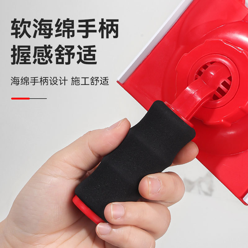 Nuevo portátil universal pintura de látex borde recortador de bordes de separación de color cepillo de esponja de floquete de ángulo femenino recortador de bordes de separación de color