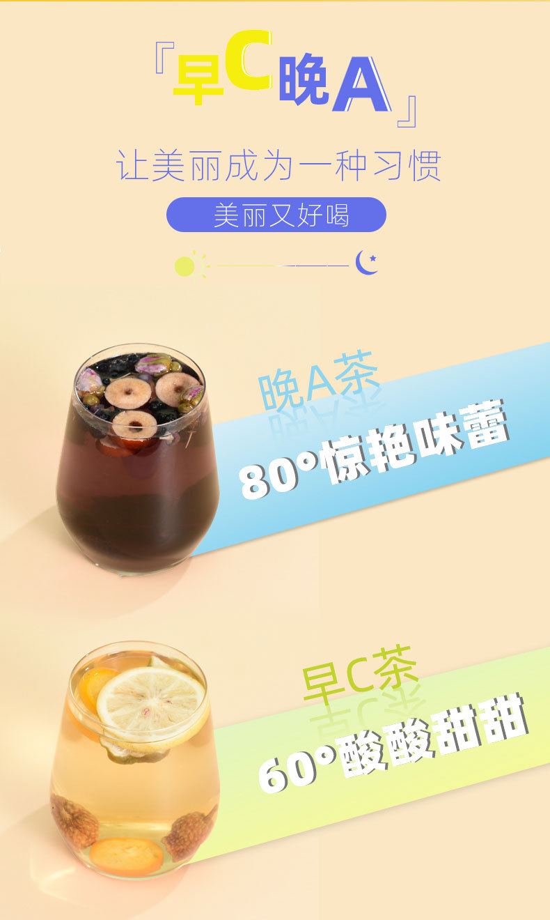 Mulberry Rose Morning C Evening A Herbal Tea Set 300g Blended Flower Tea for Daily Wellness Brewing specifications
