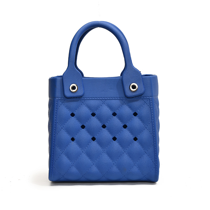 Bolso Tote de moda coreana 2025 verano nuevo estilo bolso femenino agujero hueco bolso de mano moda ringge bolso de playa marea