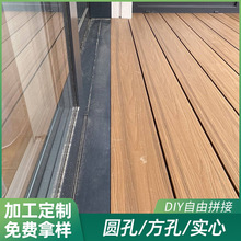 戶外3D浮雕木紋塑木地板陽台庭院花園酒店室外木二代共擠板