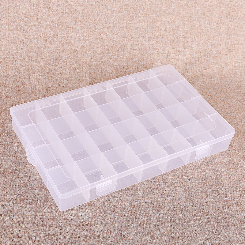 Storage box, 28 cells, 34.8×22×4.8cm