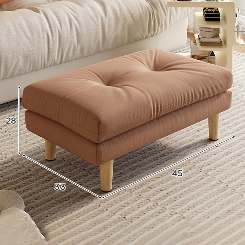 Taburetes de sofá de madera sólida pedal de salón pie