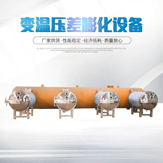 变温压差膨化设备厂家果蔬脆片蓝莓果干膨化机器真空压差膨化设备