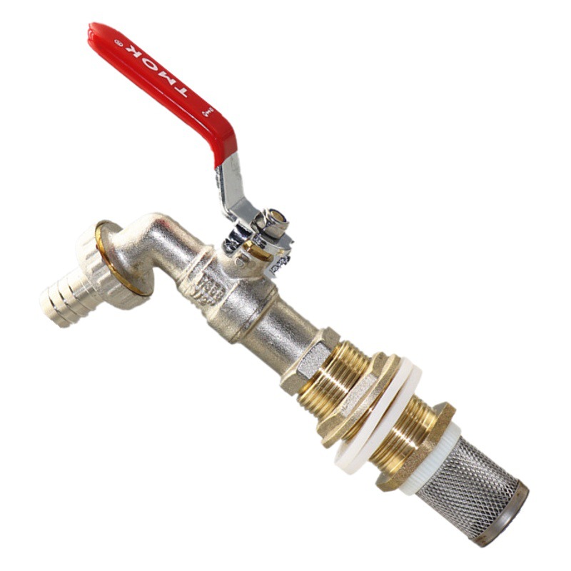 1/2 pulgadas adaptador de cubo de plástico filtro grifo plástico cubo base conector base de latón boquilla de agua