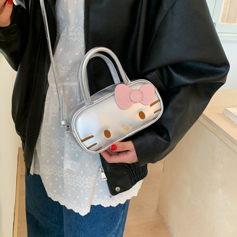儿童包韩版小众设计甜美小猫单肩斜挎包包时尚卡通可爱手提包女包|undefined