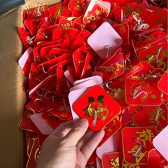 新年のお祝い中国結び粘着フック赤い祝福フック強力な耐荷重強力な痕跡のない釘不要のパンチングアイロンフック