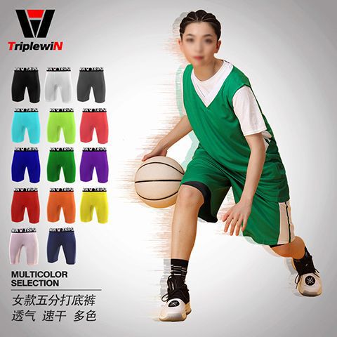 Women's elastic anti-exposure training sports running fitness basketball football inner-lining tight-fitting three-point shorts in multiple colors Women's elastic anti-exposure training sports running fitness basketball football inner-lining tight-fitting three-point shorts in multiple colors