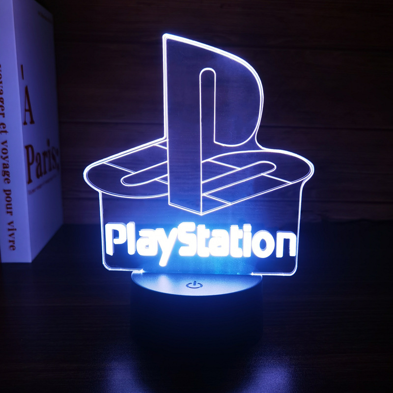 Lámpara 3D decorativa estilo gaming con diseño de mando