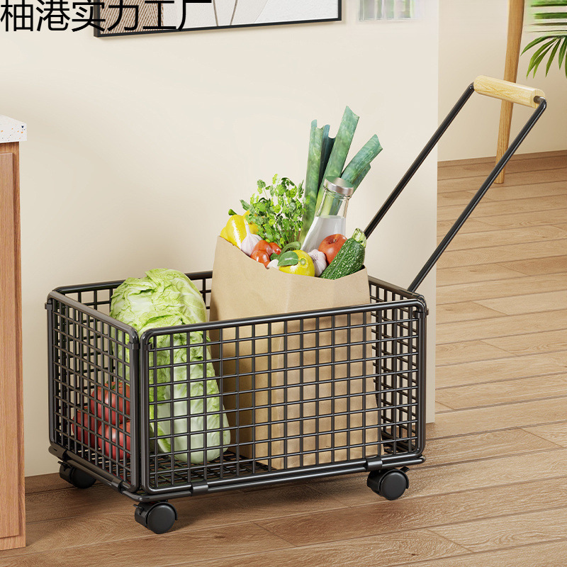 Grocery Shopping Cart, Portable Shopping Cart, Stair Climbing Trolley, Foldableing Lightweight Household Vegetable Trailer for the Elderly
