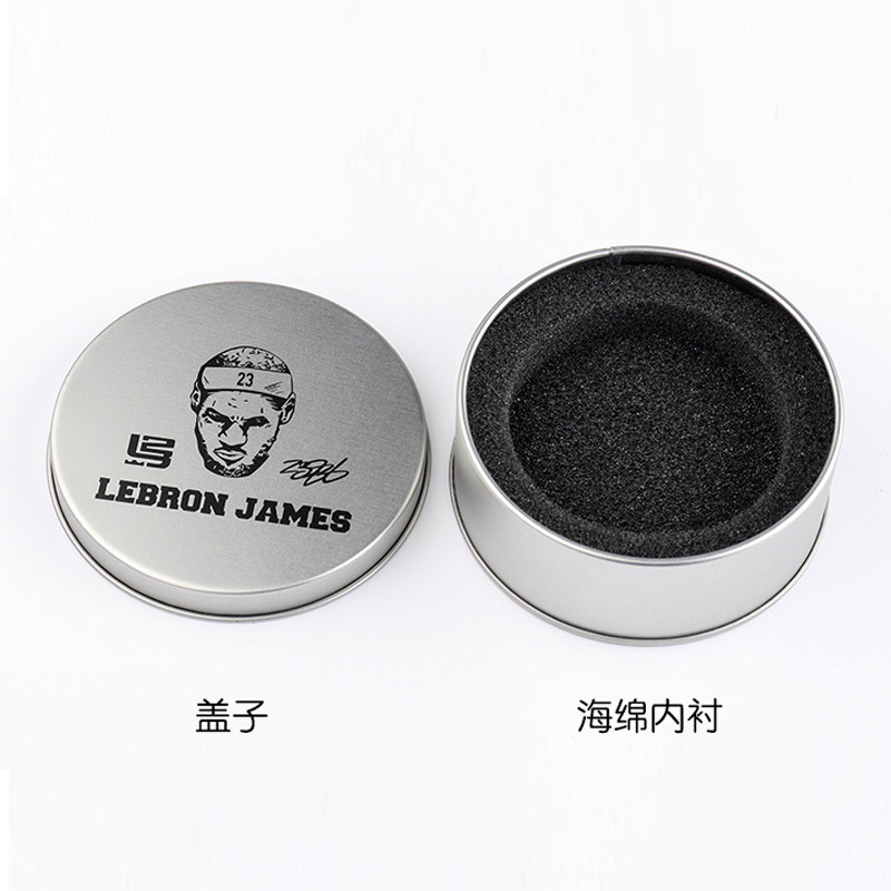 Spot Star Tinplate Box 90*35 Round Window Nba Sports Bracelet Jewelry Packaging Sports Watch Iron Box Spot Star Tinplate Box 90*35 Round Window Nba Sports Bracelet Jewelry Packaging Sports Watch Iron Box