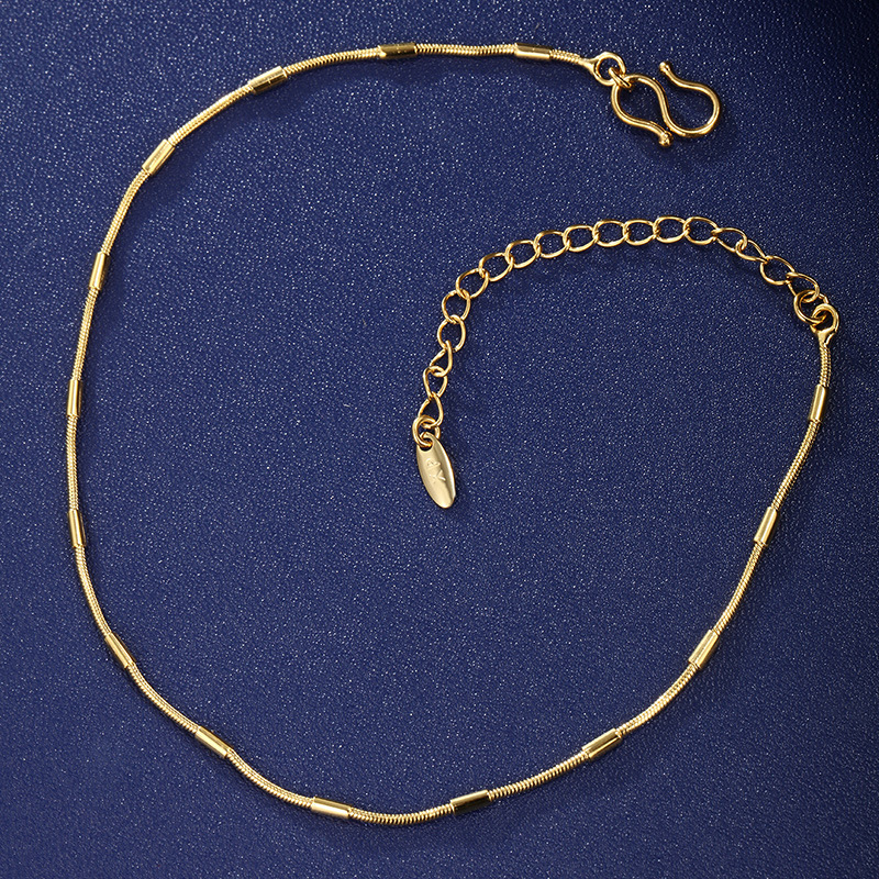 Xuping Jewelry Nueva moda de verano para mujer, tobillera con colgante cuadrado de aleación, accesorios para pies de estilo playero transfronterizo europeo y americano para mujer