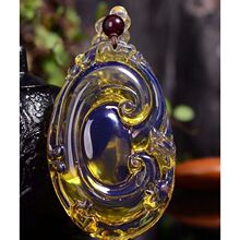 直播供货引流礼品多米尼加净水蓝珀如意吊坠琥珀蜜蜡男女款毛衣