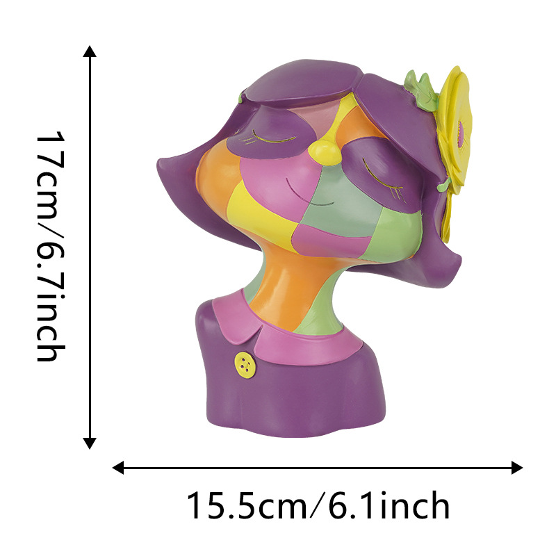 Creative Nordic Colorful Resin Girl Flower Pot Balcony Courtyard Home Fairy Succulent Plant Ornament Gift Bonsai