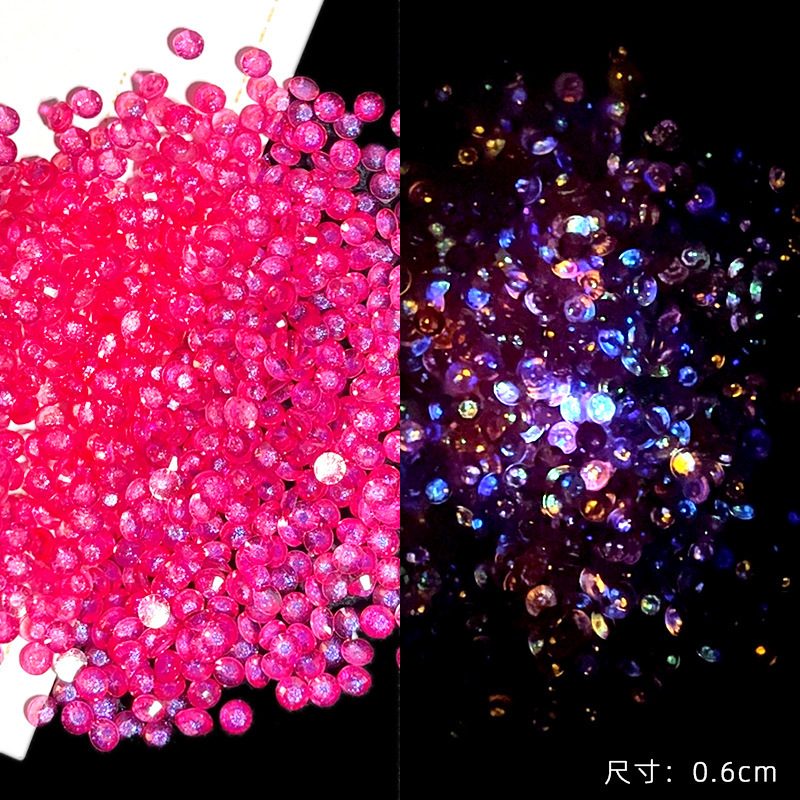 夜光ダイヤモンド、砕いたダイヤモンド、麻の手作りボール、騒々しいボール充填材、接着剤、手作りDIYジュエリー充填材|undefined