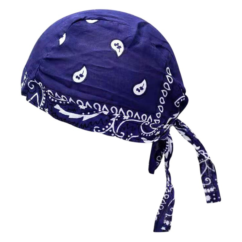Cross-Border Hat Cotton European and American Outdoor Cycling Pirate Hat Cotton Printed Single Cashew Multi-Color Hip-Hop Turban Hat