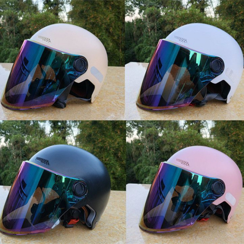 Certified National Standard Electric Vehicle Helmet for Men and Women Summer Sun Protection and Anti-Uv Battery Motorcycle Riding Helmet