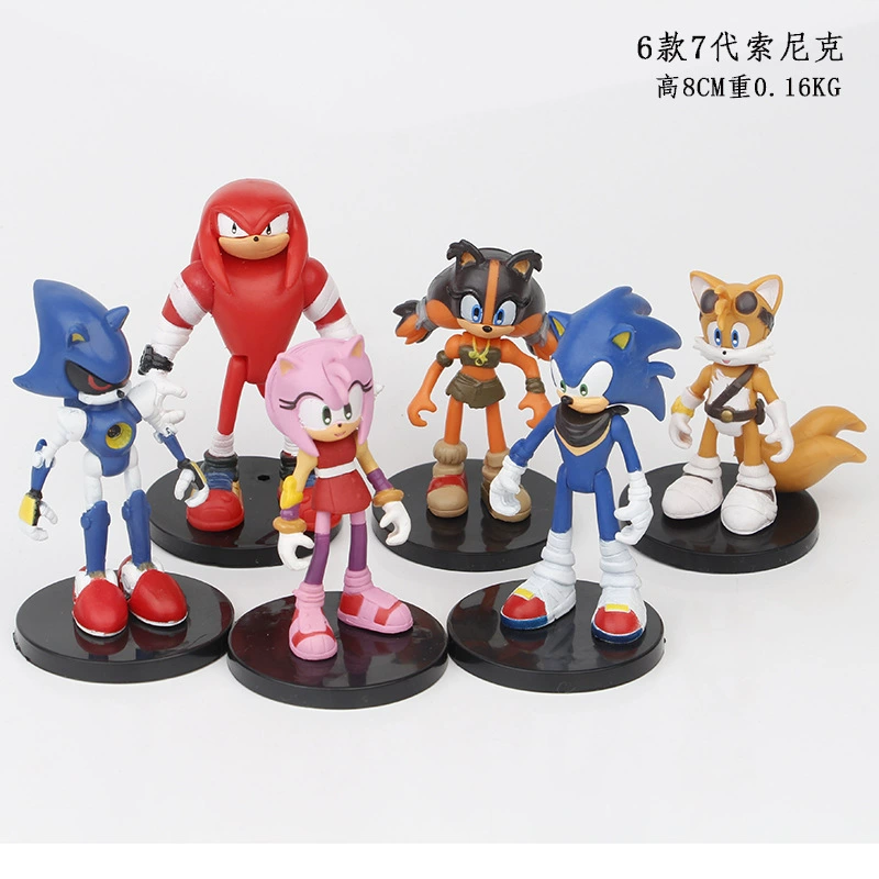 Новые динозаврики Sonic летающие мыши, украшения Sonic, игрушки для машин, фигуры серии кукол, декоративные украшения