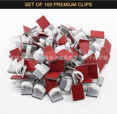 Cable tie clip for in-vehicle recorder, self-adhesive wall-mounted wire organizer, nail-free cable tie