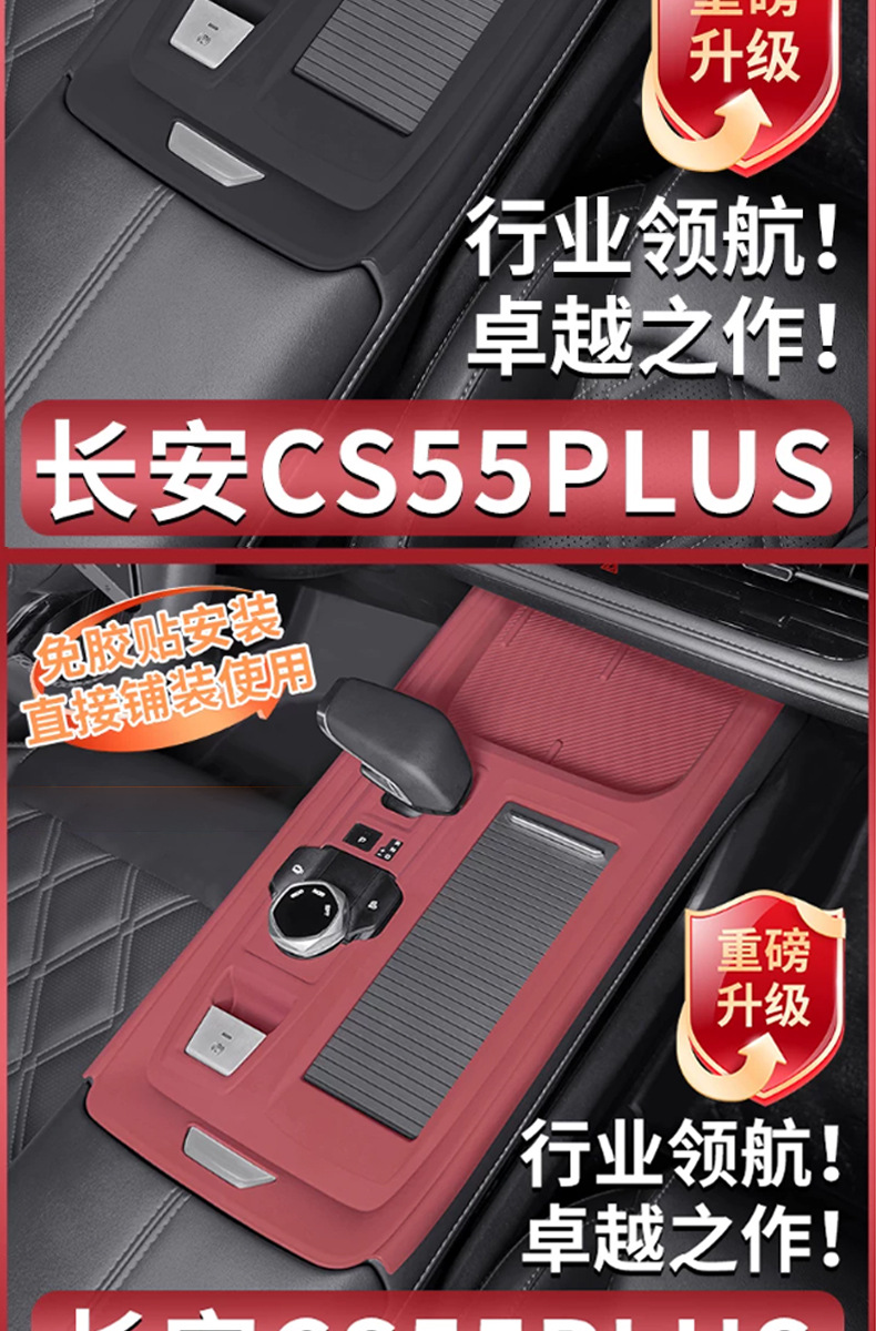 24-26 models of Changan CS55PLUS special car door lift silicone protective pads, interior four-door button protective stickers