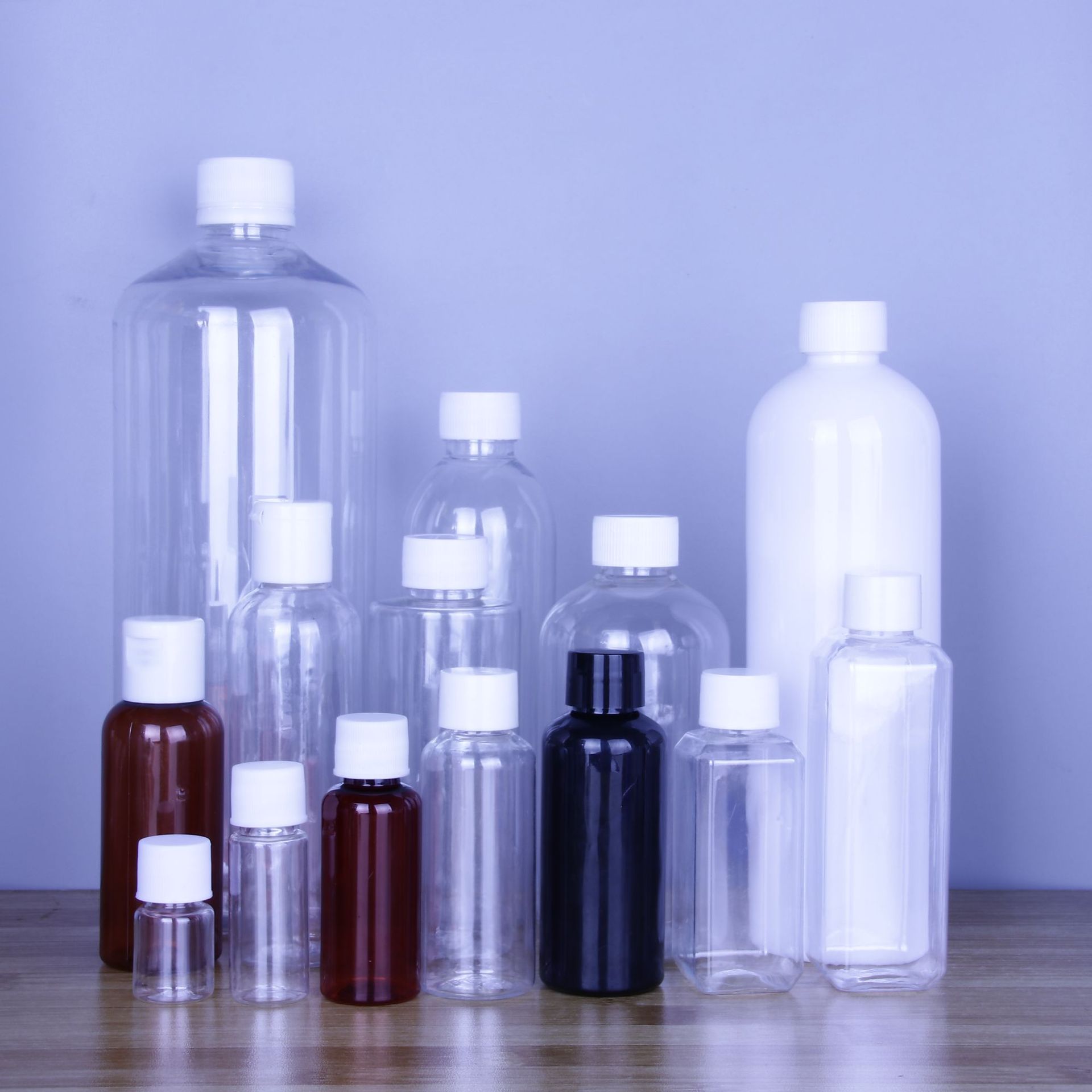 Thickened 10ml 20ml 30ml plastic bottle pet transparent bottle sampling bottle cosmetic water small plastic bottle