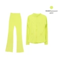 Neon Green Flared Set