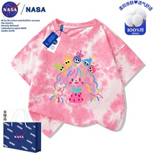 NASA��ɫ���LŮ����ͯ��ͨӡ����Ⱦ���޶���T���д�ͯ�b���e����