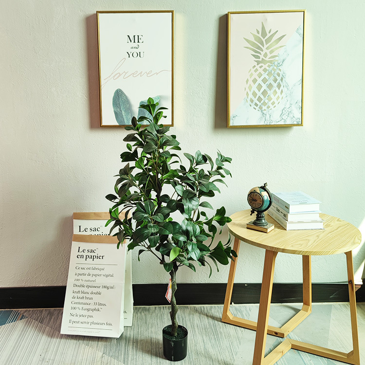 Planta de simulación nórdica Douban árbol en maceta plástico gran planta verde interior árbol falso paisajismo sala de estar Douban decoración flor