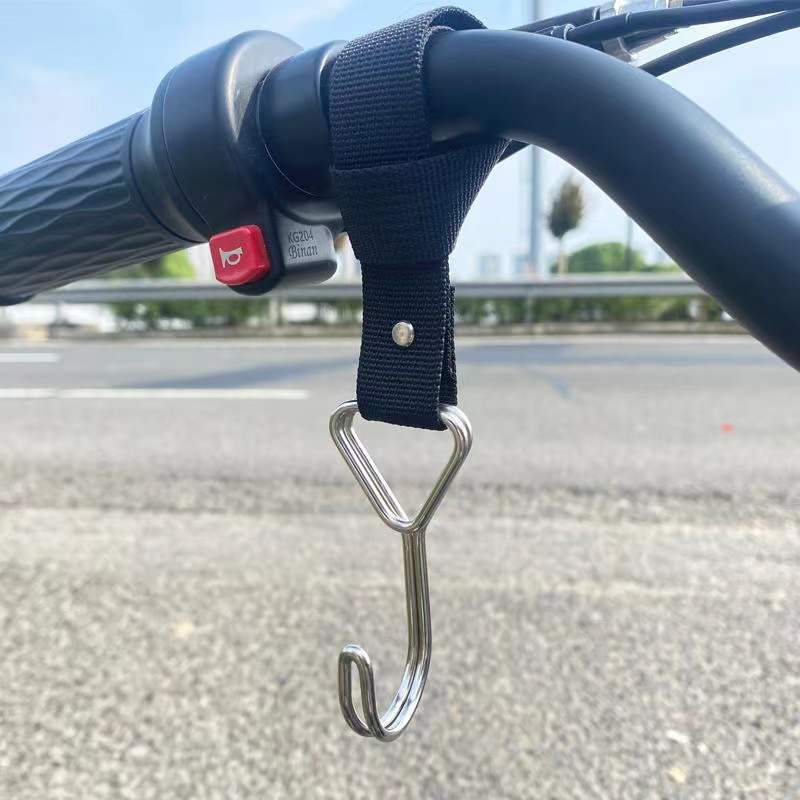 gancho de acero inoxidable para automóviles eléctricos, gancho de batería para automóviles sin perforación, pequeño gancho general para motocicleta autónoma, frente