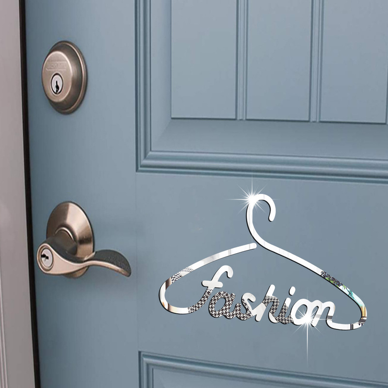 Amazon mirror hanger 1mm acrylic wall sticker layout laundry room self-adhesive cabinet cloakroom wall sticker