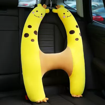 car sleeping artifact car, Headrest - giraffe