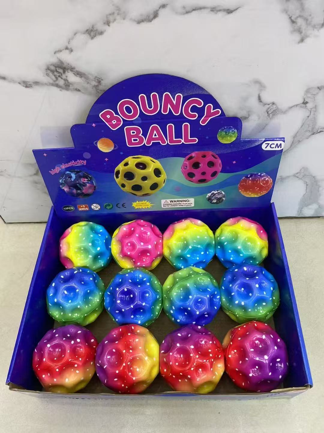 Moon Ball 7cm nuevo rompecabezas para niños súper bomba descompresión pu espuma de alta elasticidad bola divertida estudiante ventilación juguete