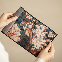 复古吸水茶巾茶具茶桌布茶杯垫茶席强吸水干泡巾家用办公功夫茶具